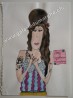 Amy Winehouse, technique mixte sur papier, 24 x 32 cm