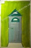 Paul Duhem, Porte d'asile, acrylique sur papier, 55 x 37 cm